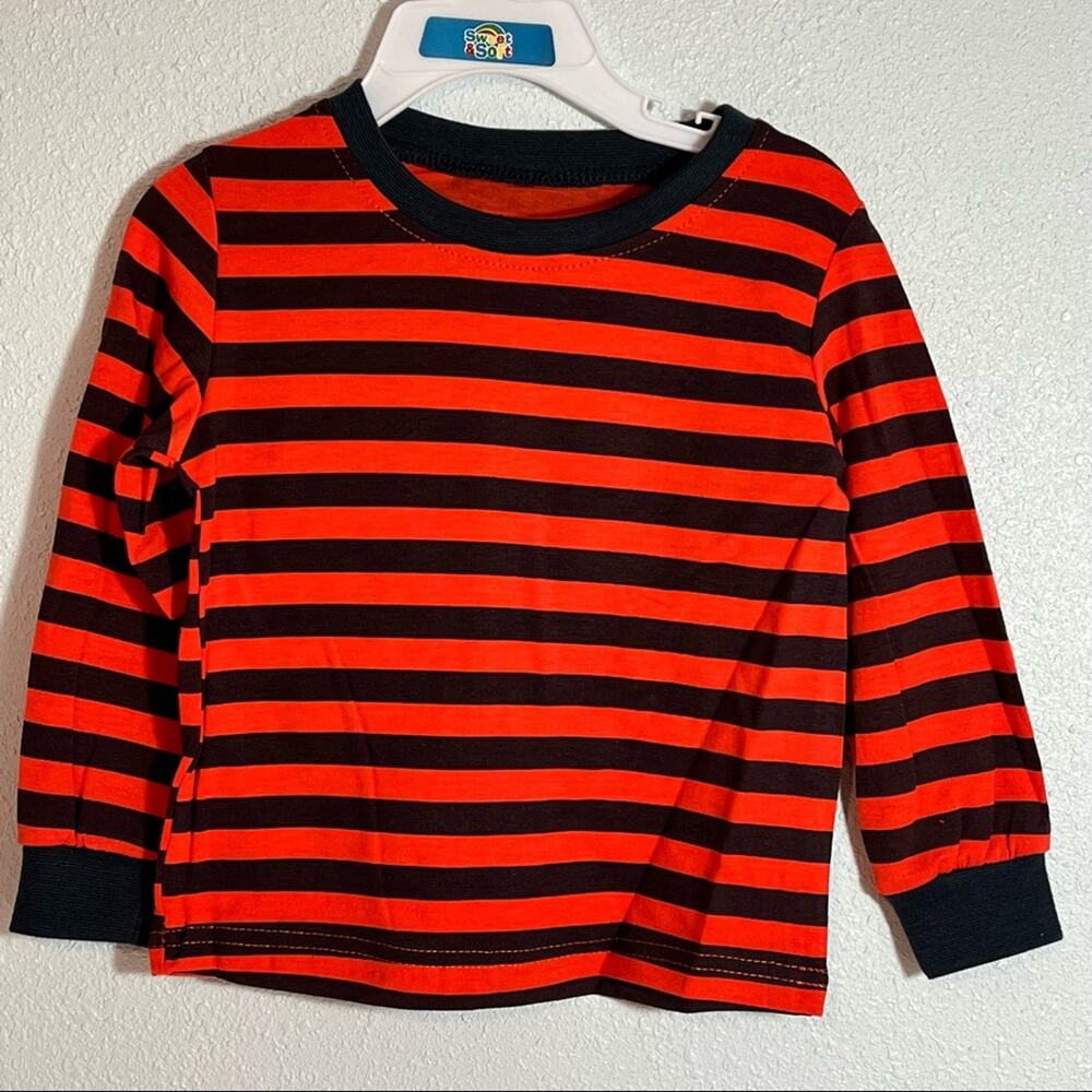 NWT Sweet & Soft Boy’s 3 Piece Basketball Set (Orange Vest, Shirt, & Jeans) 24M - Picture 3 of 16